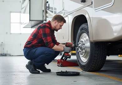 Reparación y mantenimiento de autocaravanas en Madrid | Neumáticos y equilibrado