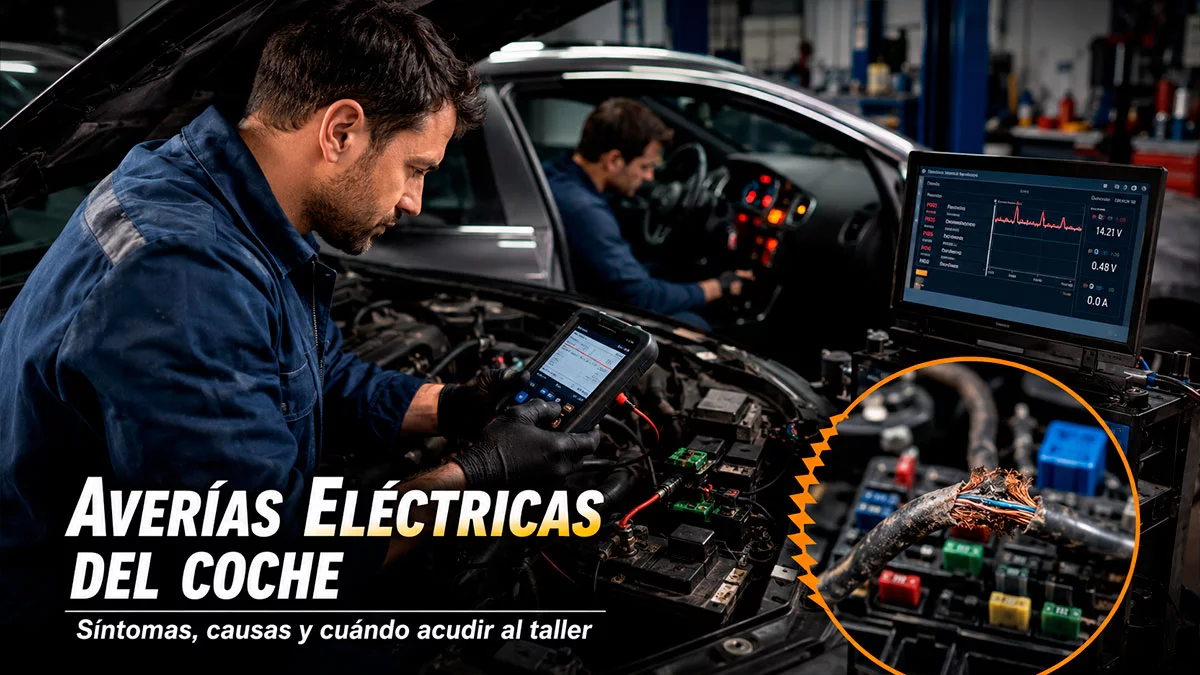 Averías eléctricas del coche: síntomas, causas y cuándo acudir al taller