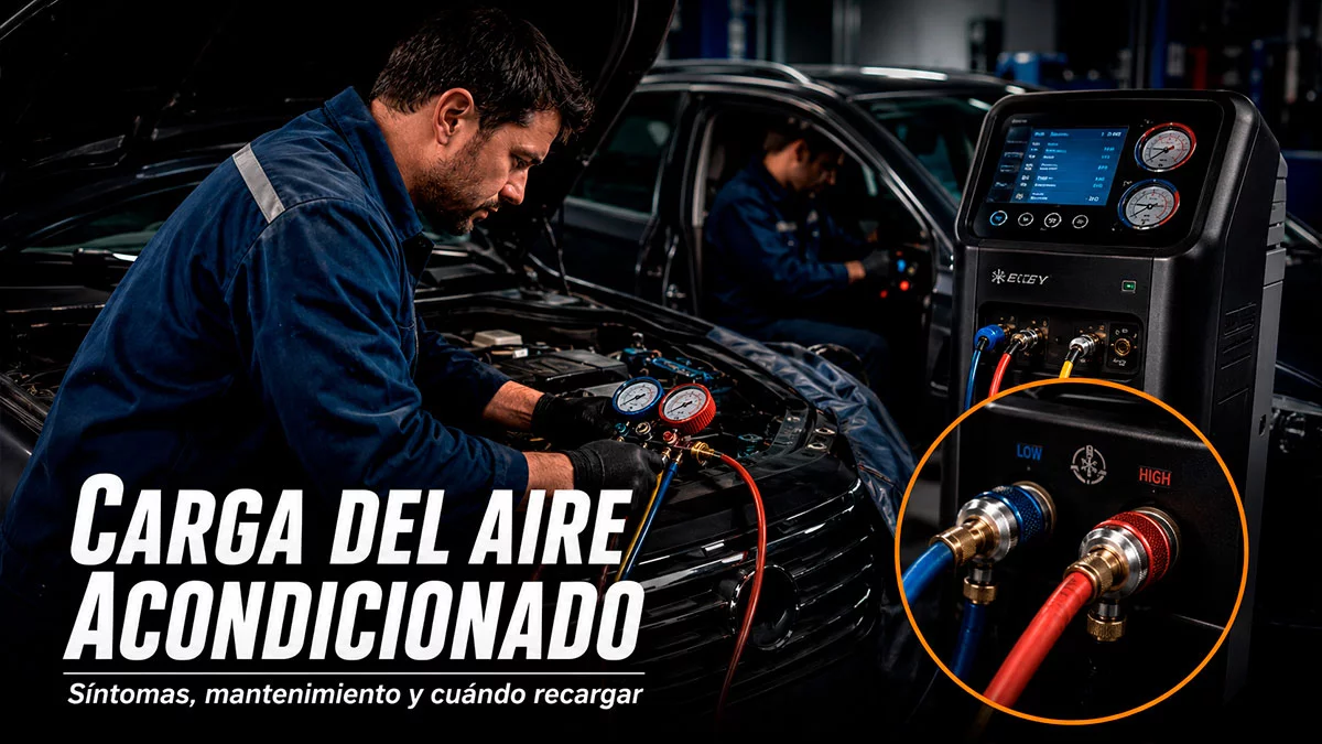 Carga de aire acondicionado en Fuenlabrada: por qué el coche no enfría y cómo solucionarlo